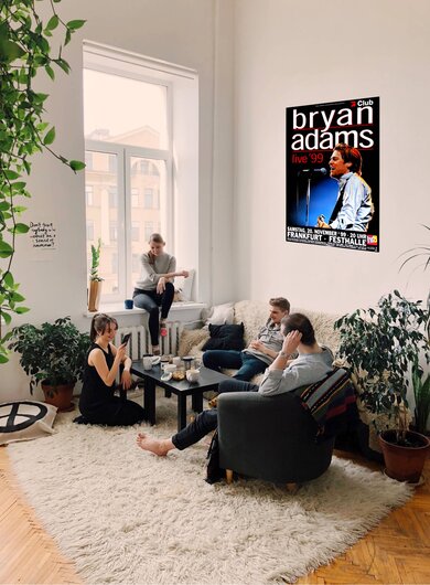 Bryan Adams - Dont Give Up, Frankfurt 1999 - Konzertplakat