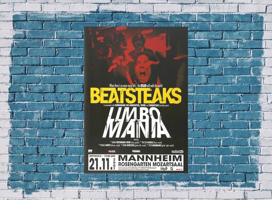 Beatsteaks - Limbo Mania , Mannheim 2007 - Konzertplakat
