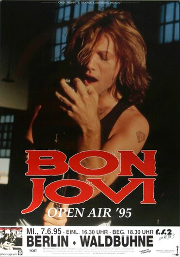 Bon Jovi - These Days, Berlin 1995 - Konzertplakat