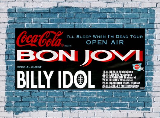 Bon Jovi - I Slepp when I´m Dead, Tour 1993 - Konzertplakat