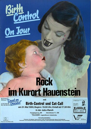 Birth Control - The Concert, Hauenstein 1980 - Konzertplakat