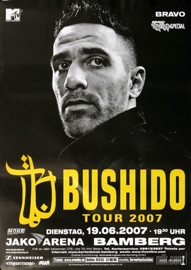 Bushido - Arena, Bamberg 2007 - Konzertplakat