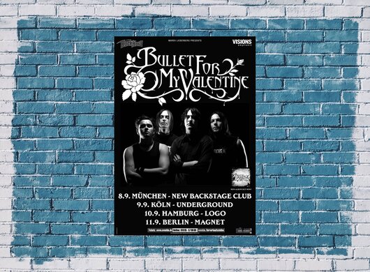 Bullet for My Valentine - Four Words, Tour 2005 - Konzertplakat