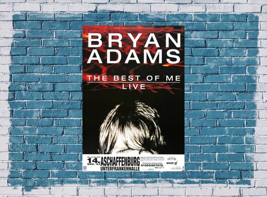Bryan Adams - The Best Of Me, Aschaffenburg 2001 - Konzertplakat
