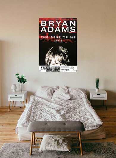 Bryan Adams - The Best Of Me, Aschaffenburg 2001 - Konzertplakat