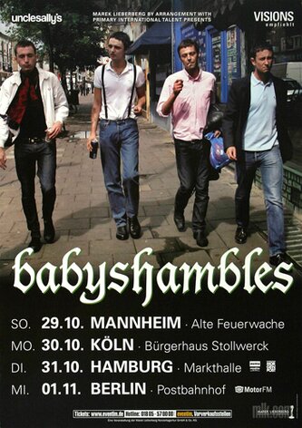 Babyshambles - Fuck Forever, Tour 2005 - Konzertplakat