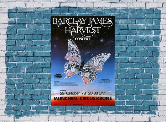 Barclay James Harvest - Eyes Of The Universe, München 1978 - Konzertplakat