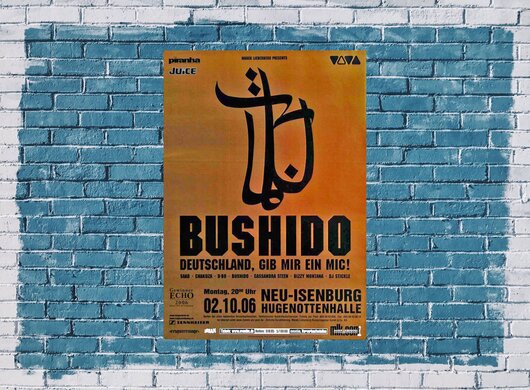 Bushido - Payback Gold, Neu-Isenburg  2006 - Konzertplakat