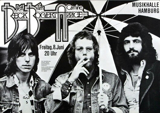 Beck, Bogert, Appice - Black Cat Moan, hamburg 1973 - Konzertplakat