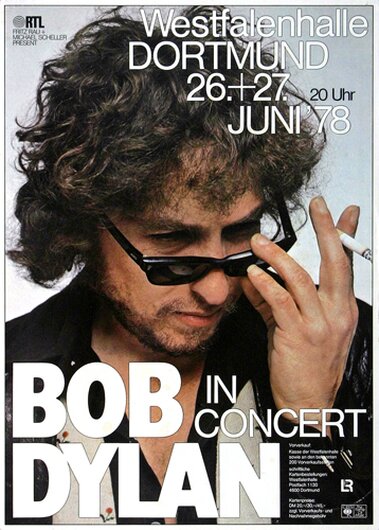 Bob Dylan and His Band - Street Legal, Dortmund 1978 - Konzertplakat