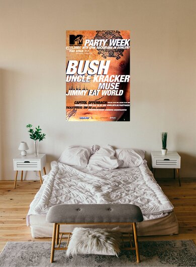 Bush - Party Week, Tour 2001 - Konzertplakat