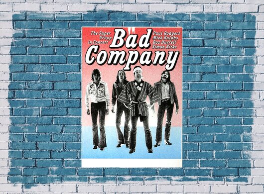 Bad Company - Burnin Sky, Tour 1977 - Konzertplakat