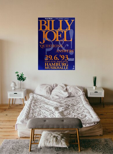 Billy Joel - Questions, Hamburg 1993 - Konzertplakat