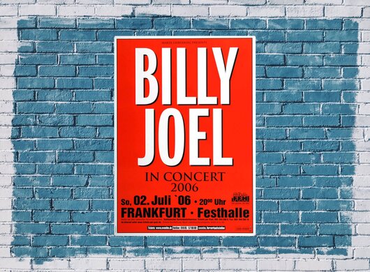 Billy Joel - Gardens, frankfurt 2006 - Konzertplakat