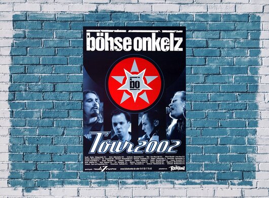Böhse Onkelz - Gestern war heute, Tour 2002 - Konzertplakat