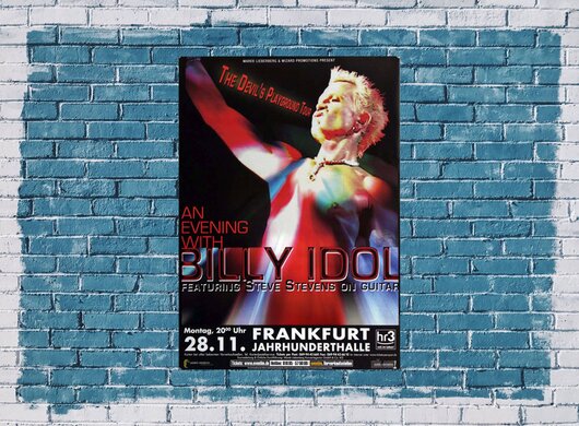 Billy Idol - An Evening With, frankfurt 2005 - Konzertplakat