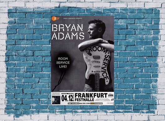Bryan Adams - Open Road, frankfurt 2004 - Konzertplakat