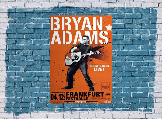 Bryan Adams - Room Service, frankfurt 2004 - Konzertplakat