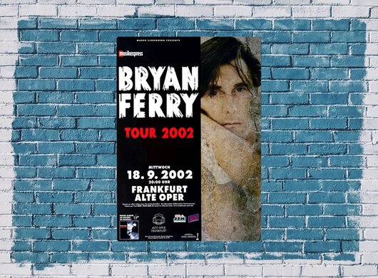 Bryan Ferry - Frantic, Frankfurt 2002 - Konzertplakat