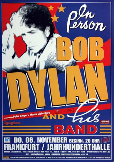 Bob Dylan and His Band - The Essential, frankfurt 2003 - Konzertplakat