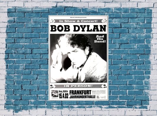 Bob Dylan and His Band - Love and Theft, frankfurt 2002 - Konzertplakat