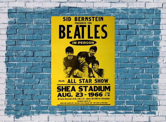 The Beatles In Person -  Rockefeller Cednter, New York 1966 - Konzertplakat