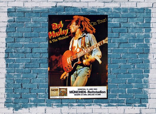 Bob Marley - Uprising, München 1980 - Konzertplakat