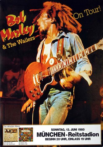 Bob Marley, Uprising, Reprint Of The 90s,  München, 1980