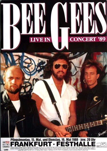 Bee Gees - Live in Concert, Frankfurt 1988 - Konzertplakat