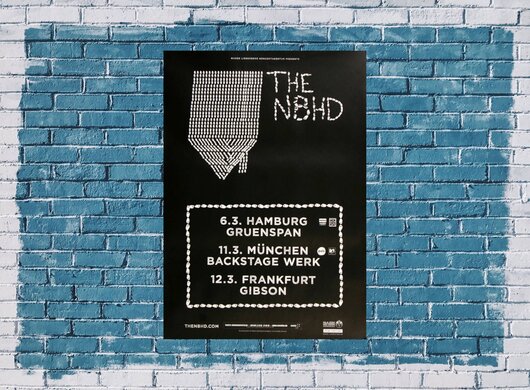 The Neighbourhood - Wiped Out, Tour 2016 - Konzertplakat