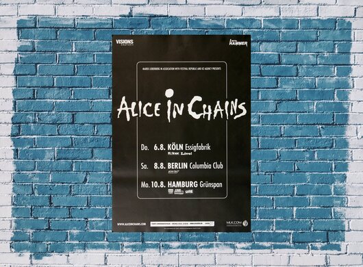 Alice In Chain - All Secrets Known, Tour 2009 - Konzertplakat