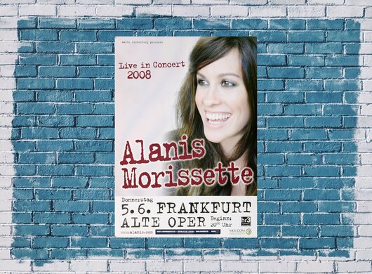 Alanis Morissette - Citizen Of The Planet, Frankfurt 2008 - Konzertplakat