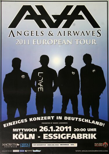 Angels & Airwaves - Dream Walker, Köln 2011 - Konzertplakat