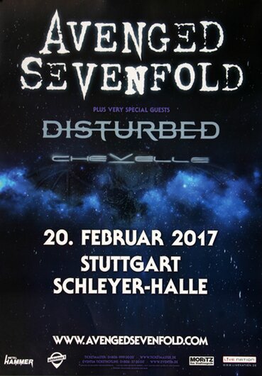 Avenged Sevenfold - The Stage , Stuttgart 2017 - Konzertplakat