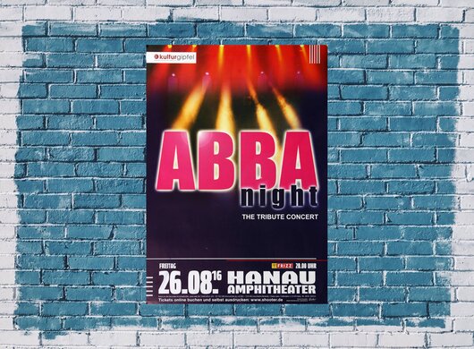 ABBA - The Show - The Tribute, Hanau 2016 - Konzertplakat