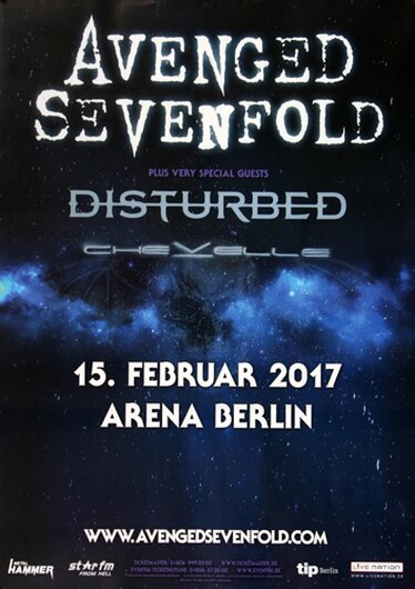 Avenged Sevenfold - The Stage , Berlin 2017 - Konzertplakat