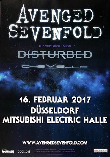Avenged Sevenfold - The Stage , Düsseldorf 2017 - Konzertplakat