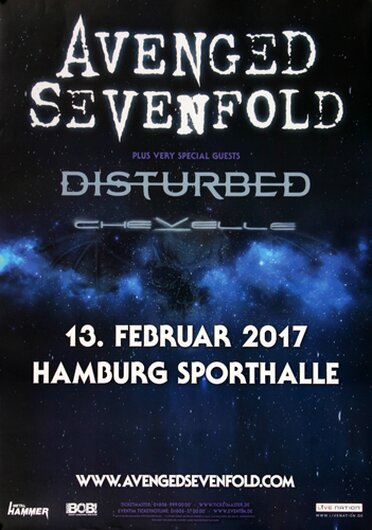 Avenged Sevenfold - The Stage , Hamburg 2017 - Konzertplakat