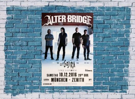 Alter Bridge - Like A Storm , München 2016 - Konzertplakat