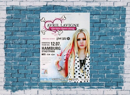 Avril Lavigne - Best Damn Thing , Hamburg 2007 - Konzertplakat