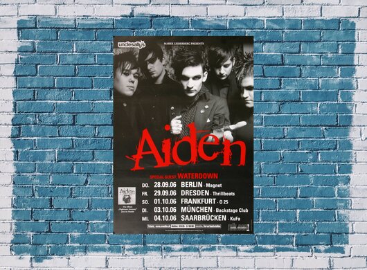 Aiden - Nightmare Anatomy, Tour 2006 - Konzertplakat