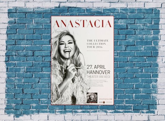 Anastacia - The Ultimate , Hannover 2016 - Konzertplakat