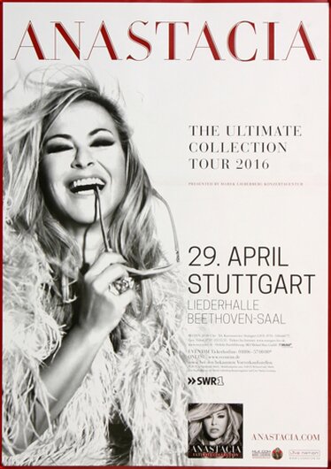 Anastacia - The Ultimate , Stuttgart 2016 - Konzertplakat