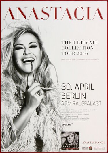 Anastacia - The Ultimate , Berlin 2016 - Konzertplakat