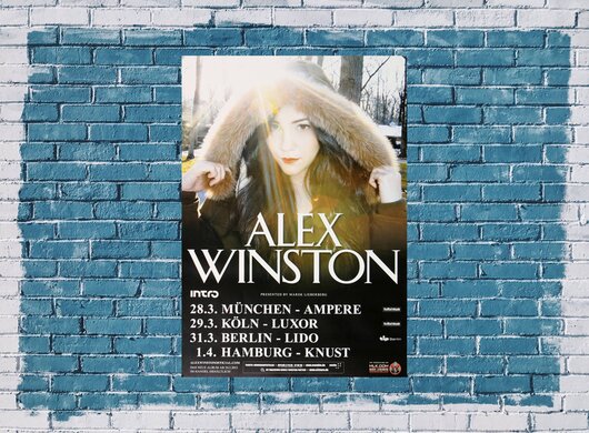 Alex Winston - King Con, Tour 2012 - Konzertplakat