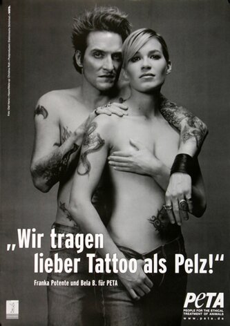 Die rzte - Lieber Tattoo als Pelz,  2004 - Konzertplakat