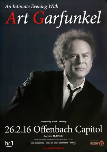 Art Garfunkel - The Concert , Frankfurt 2016 - Konzertplakat