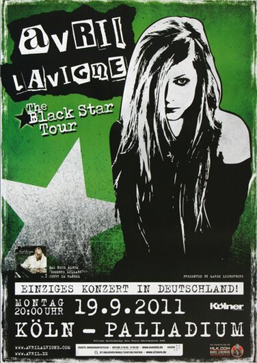 Avril Lavigne - Black Star, Köln  2011 - Konzertplakat