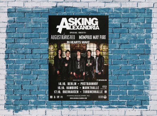 Asking Alexandria - Undivided, Tour 2015 - Konzertplakat