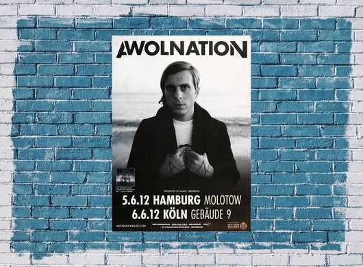Awolnation - Soul Wars, Hamburg & Köln  2012 - Konzertplakat